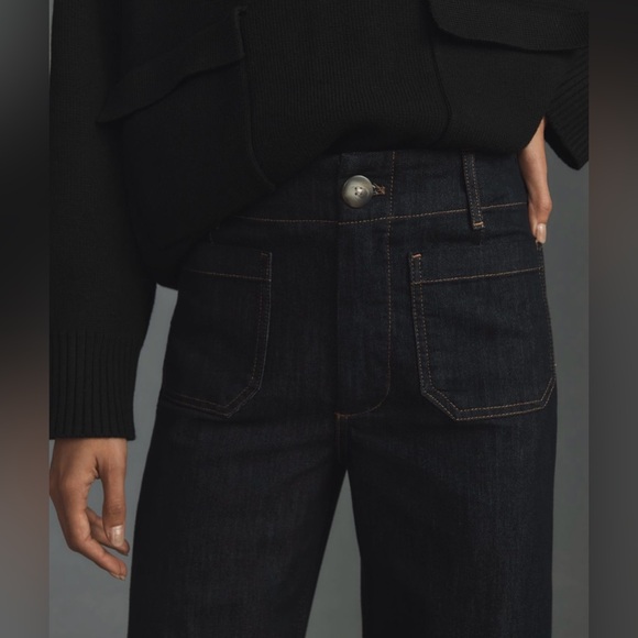 Anthropologie Colette Cropped Wide-Leg Jeans by Maeve - Picture 3 of 5